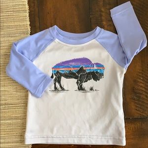 Baby Purple Patagonia Rash Guard L/S